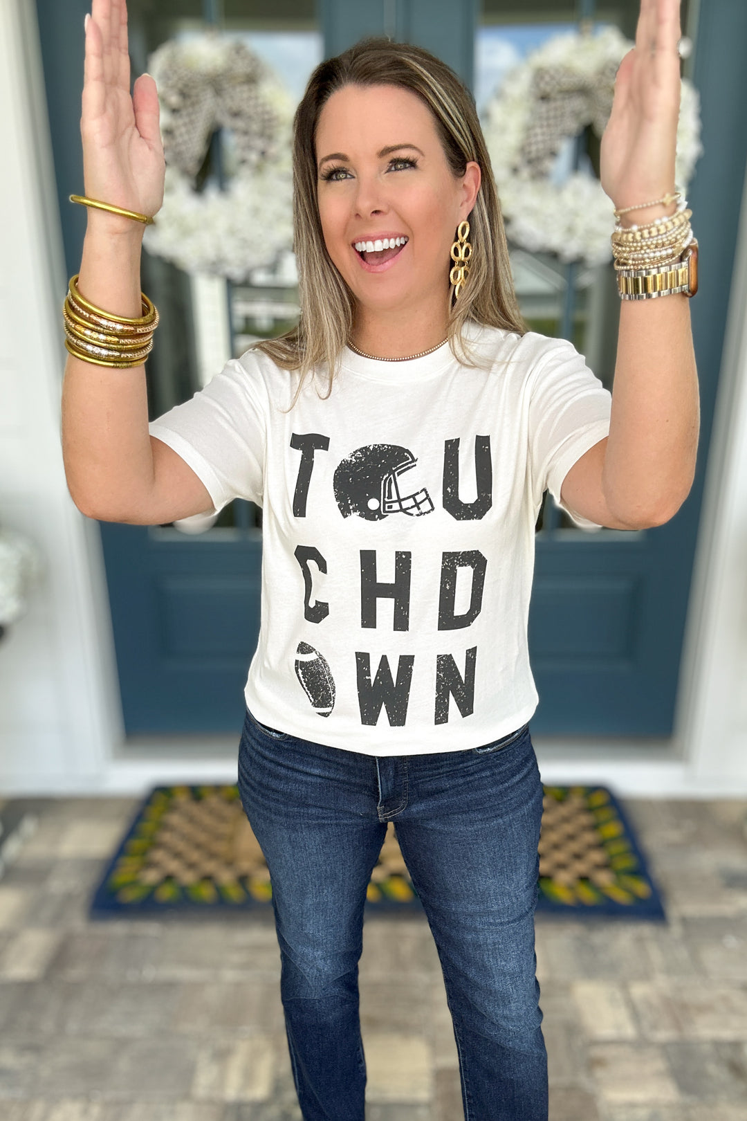 Z Supply: Boyfriend Touchdown Tee Vanilla Ice