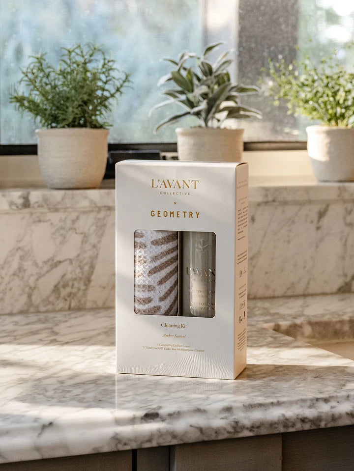 L'AVANT Collective: L'AVANT x Geometry Cleaning Kit Ambre Santal 16oz