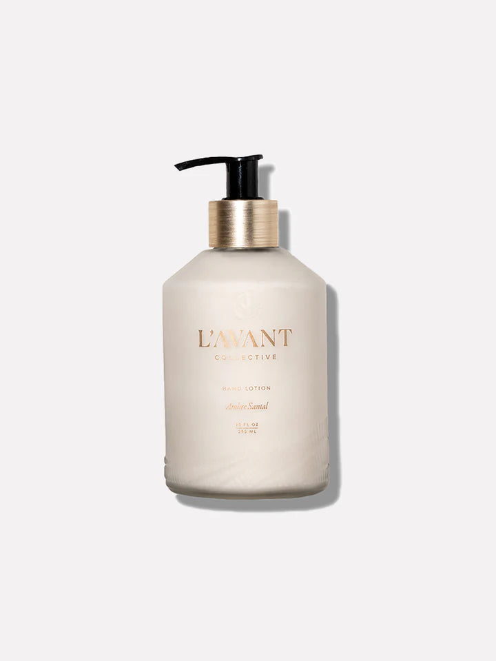 L'AVANT Collective: Hand Lotion Ambre Santal 10oz