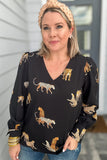 Now or never leopard blouse