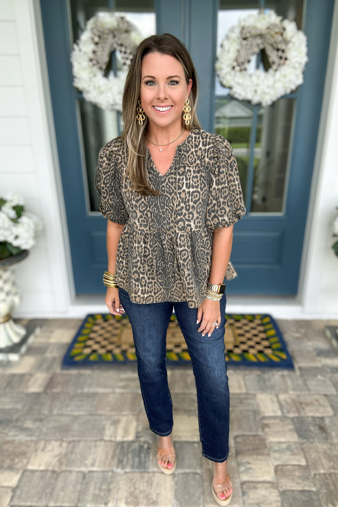 Roaring Into Fall Denim Top