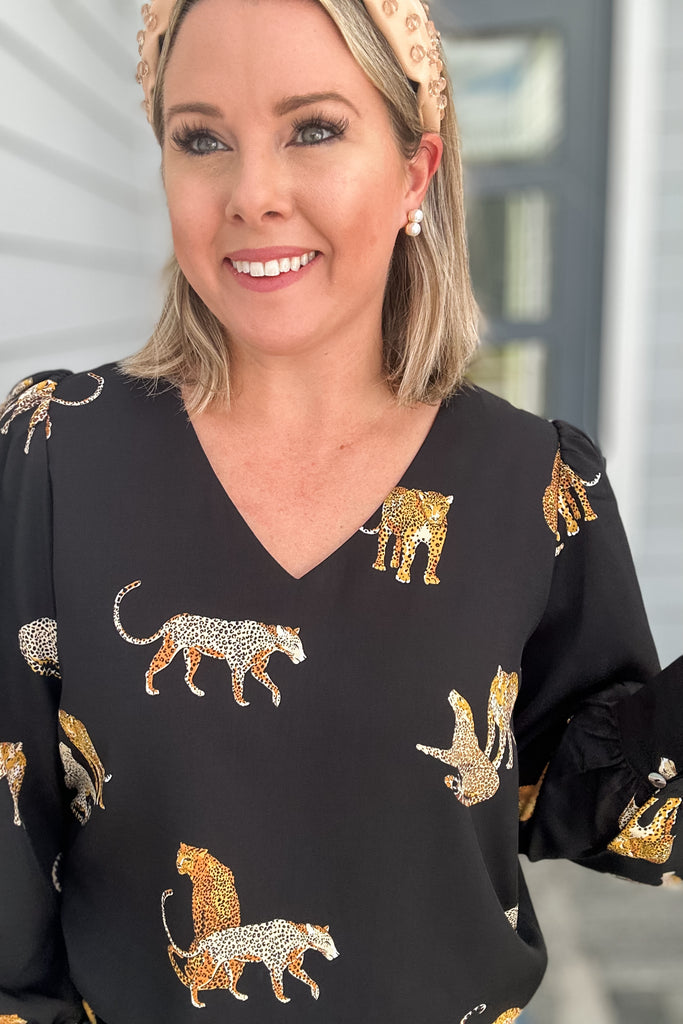 Now or never leopard blouse