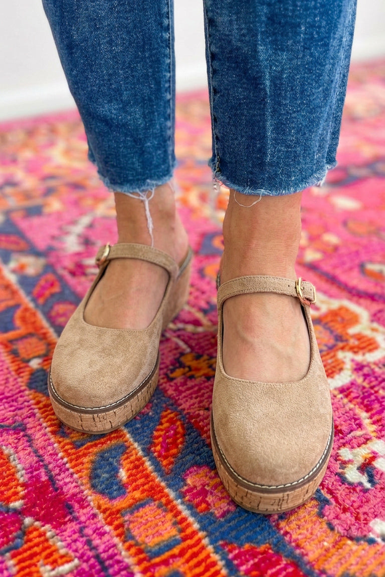 Corkys: Me Time - Camel Faux Suede