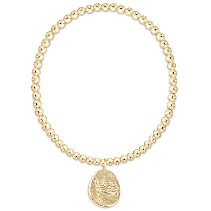 enewton: Classic Gold 3mm Bracelet - Inspire America Gold Disc