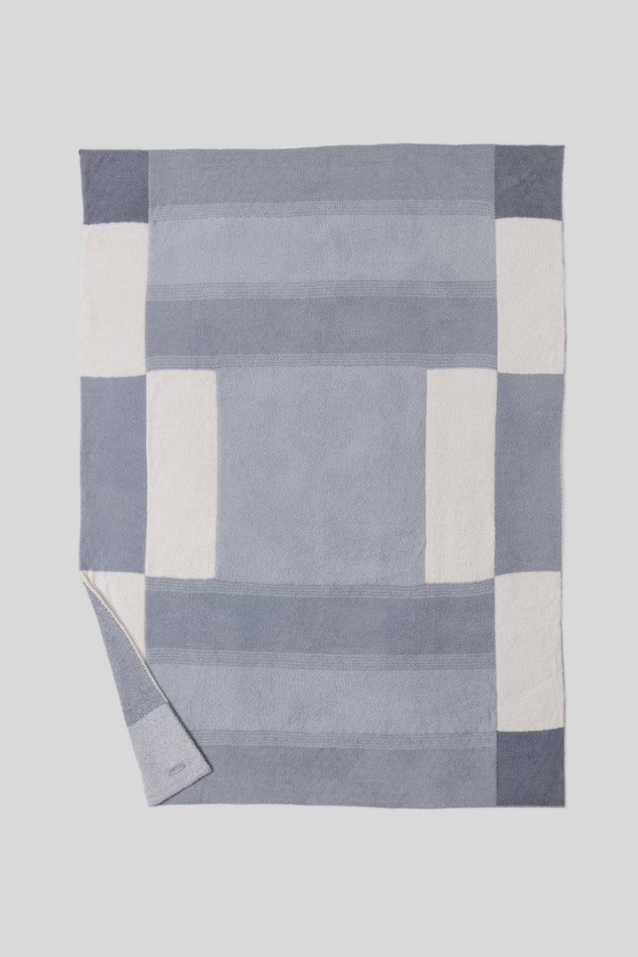 Barefoot Dreams: CozyChic® Costa Block Throw - Moonwater - B Social Boutique
