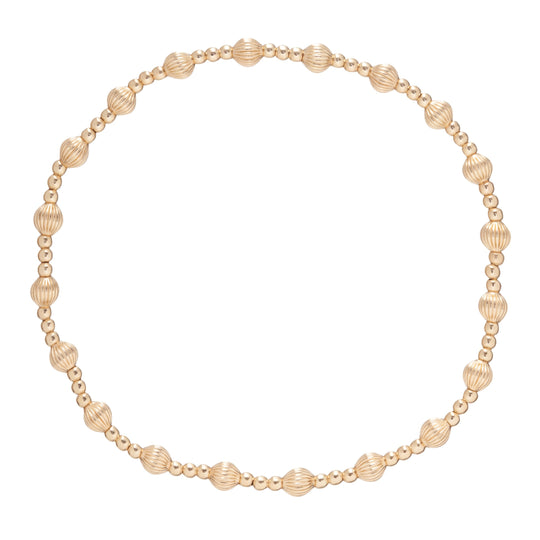 enewton: Dignity Sincerity Pattern 4mm Bracelet- Gold - B Social Boutique
