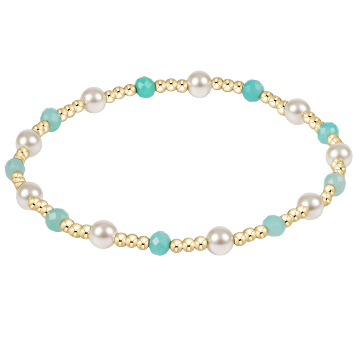 enewton: Pearl Sincerity 4mm Gem Bracelet - Amazonite - B Social Boutique