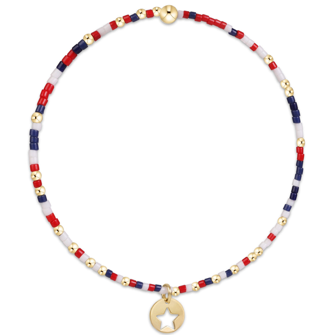 enewton: Hope Unwritten Bracelet - Firecracker - Star Small Gold Disc