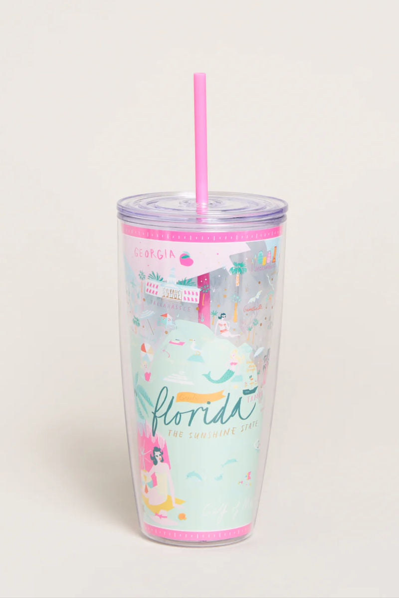 Clear Drink Tumbler Florida - Thumbnail 2