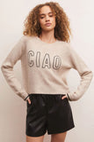 Z Supply: Milan Ciao Sweater-  Light Oatmeal Heather