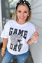 Leopard Game Day Graphic Crop Tee