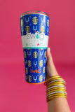 Swig: Touchdown Royal + Orange Tumbler (32oz)