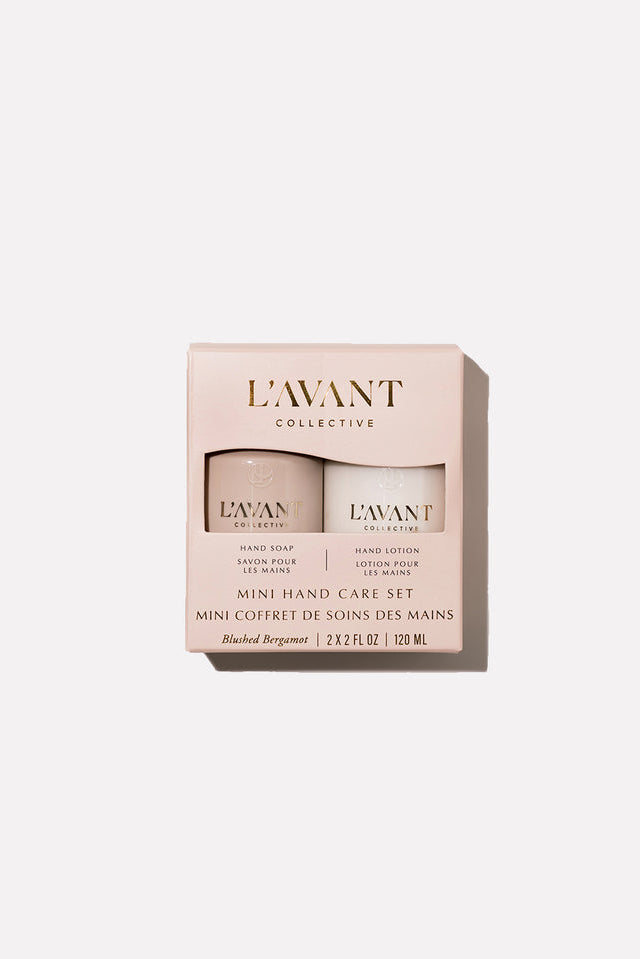 L'AVANT Collective: Mini Hand Care Set, Hand Soap + Hand Lotion Blushed Bergamot