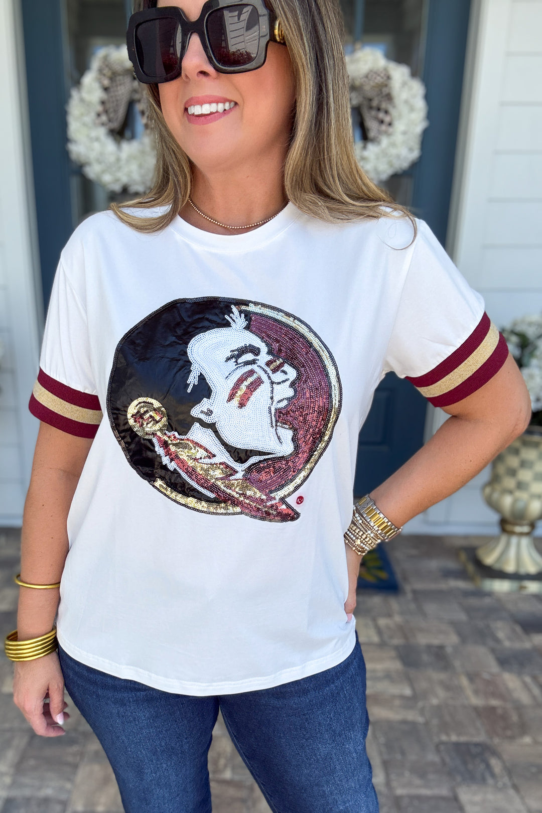 Brianna Cannon: Florida State Sparkle Logo T-Shirt