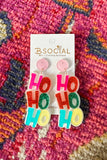 Ho Ho Ho Acyrlic Earring