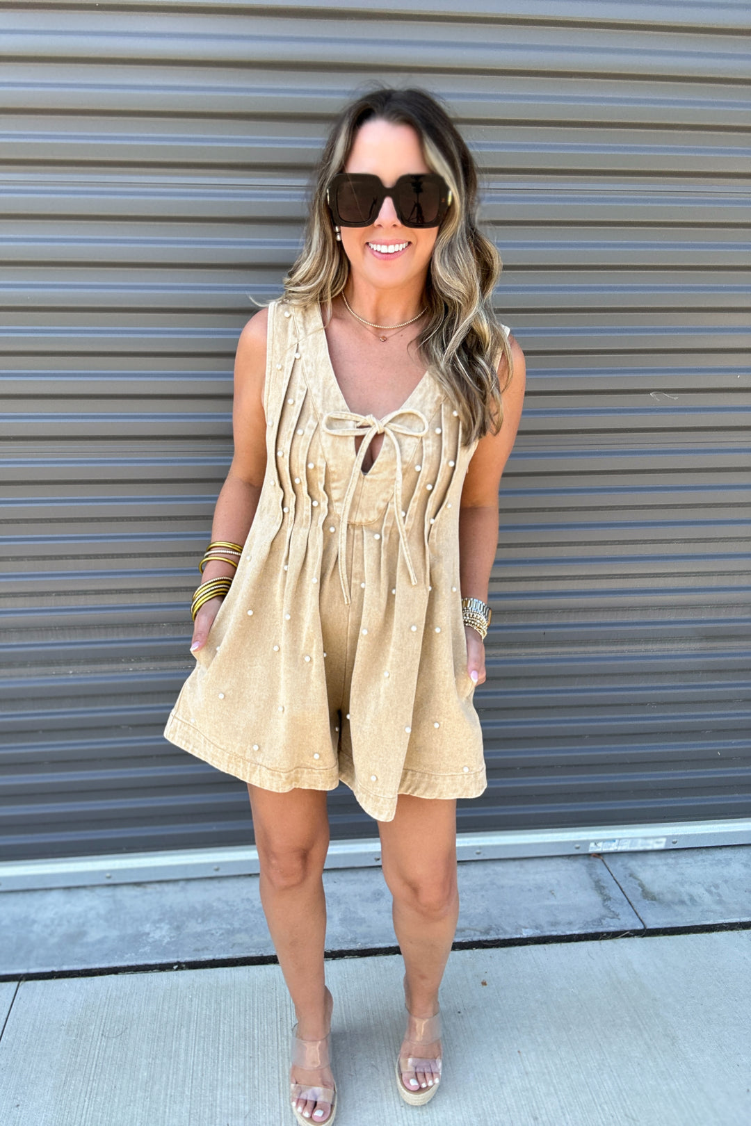 Golden Hour Pearl Romper