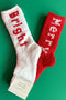 Z Supply: Bright & Merry Sock 2-Pack - Haute Red