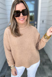 Molly Bracken: Beige Turtleneck Sweater