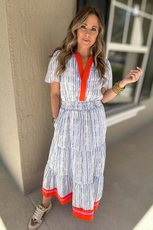 THML: Stripe Is Sweet Midi Dress