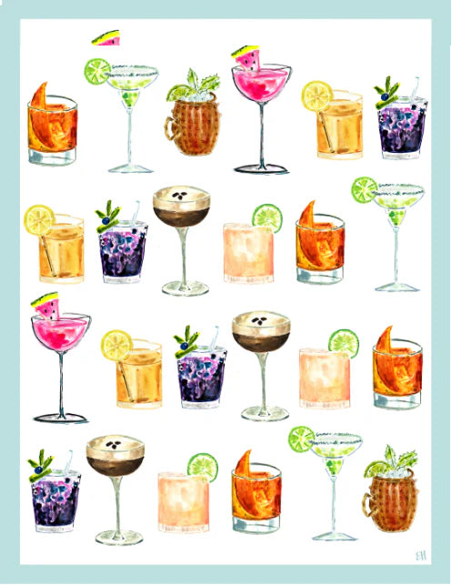 Shaken, Not Stirred Tea Towel - Double Sided