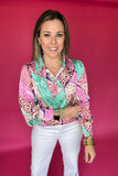 I've Got It Mixed Blouse - Pink