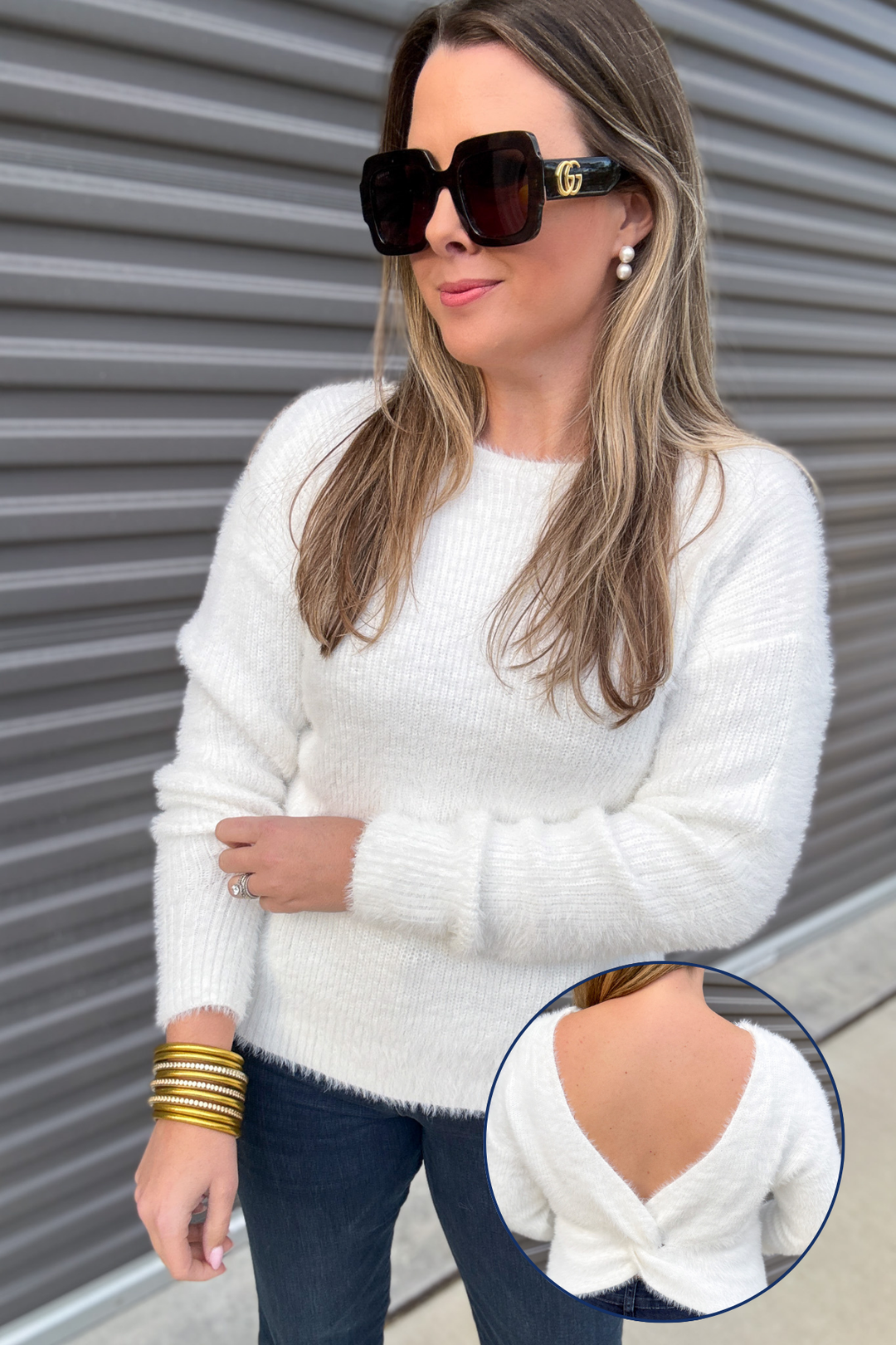 Cloud Soft Twist Back Sweater