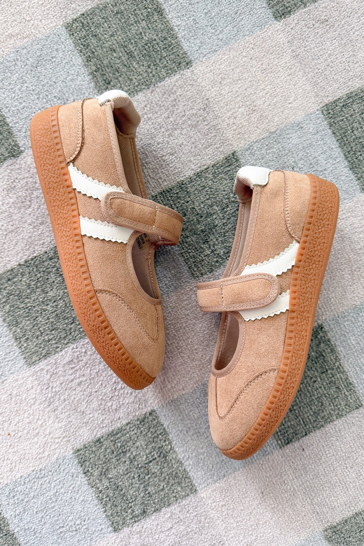 Corky's: CALM DOWN - Camel Faux Suede