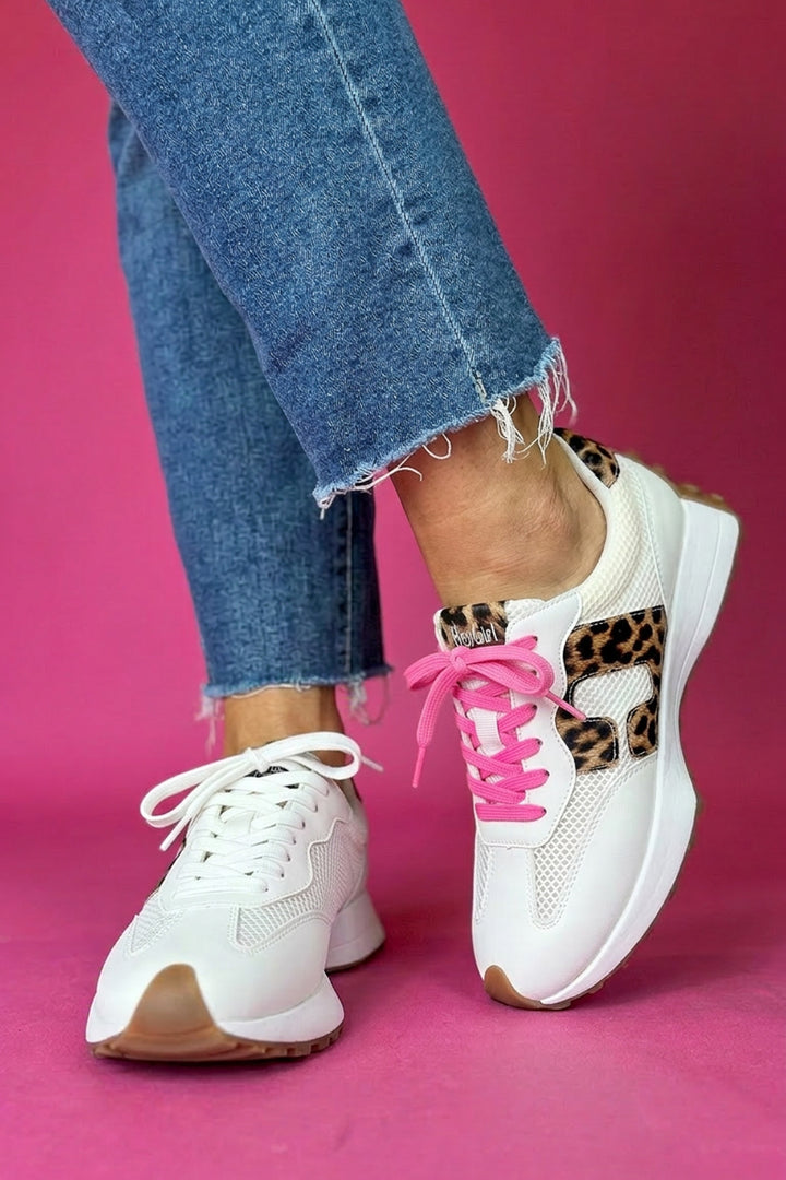Corkys: No Prob Leopard + White Sneaker