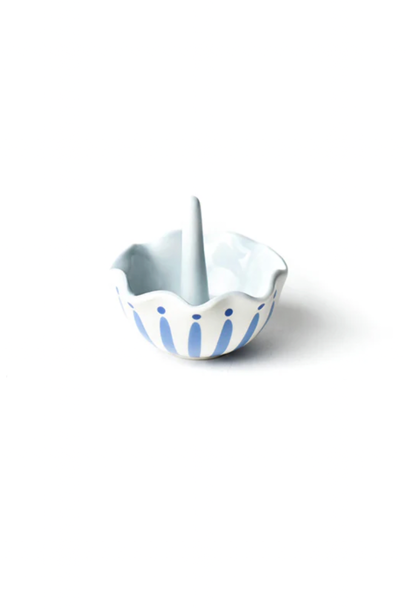 Coton Colors: Iris Blue Burst Ruffle Ring Dish