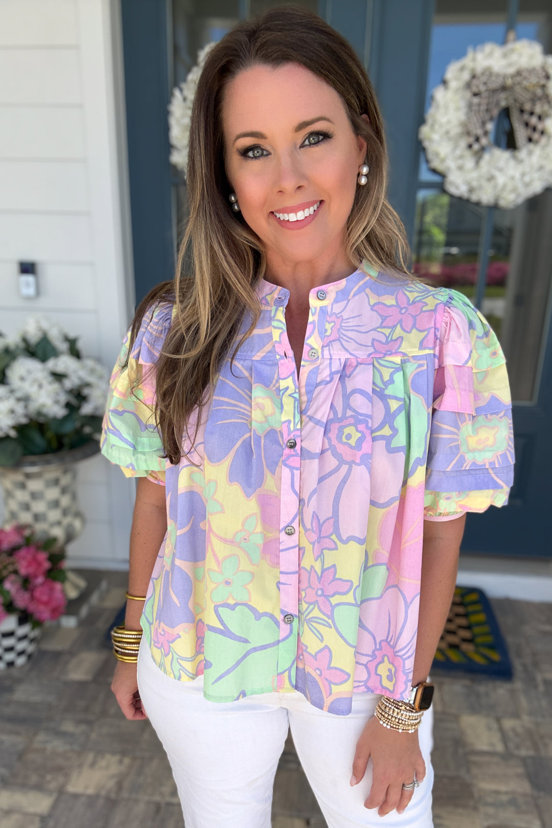 Karlie: Pretty In Pastel Blouse