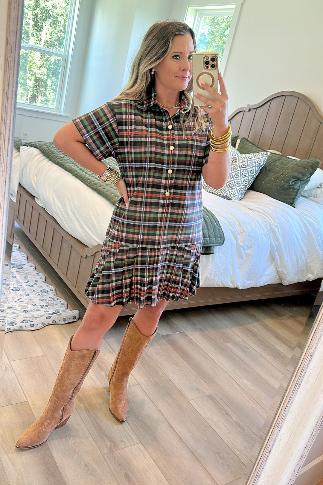 Smith & Quinn: The Aspen Dress - Stockholm Plaid