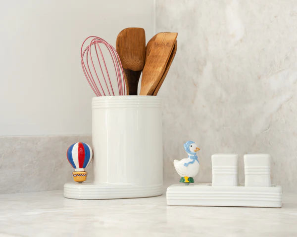 nora fleming: red, white, and balloon