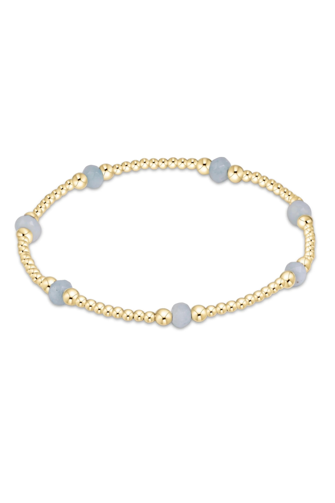 enewton: purpose gemstone 4mm bracelet - aquamarine