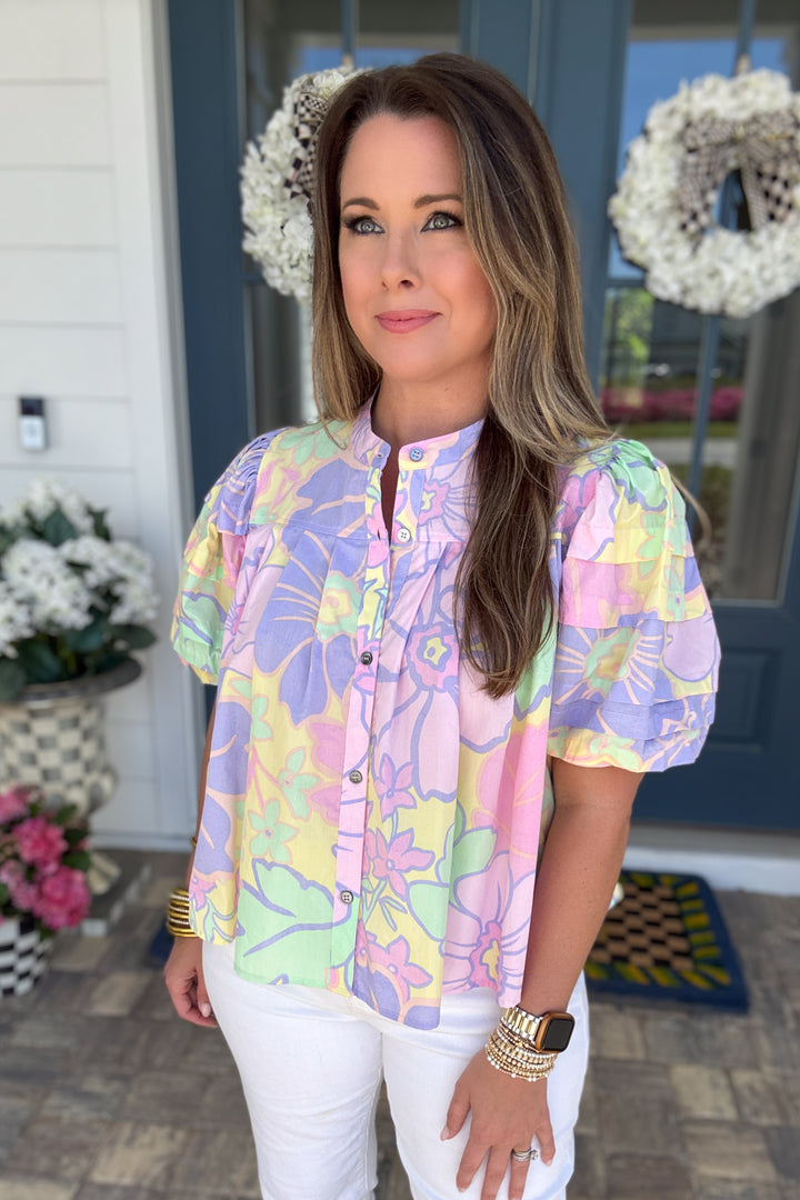 Karlie: Pretty In Pastel Blouse