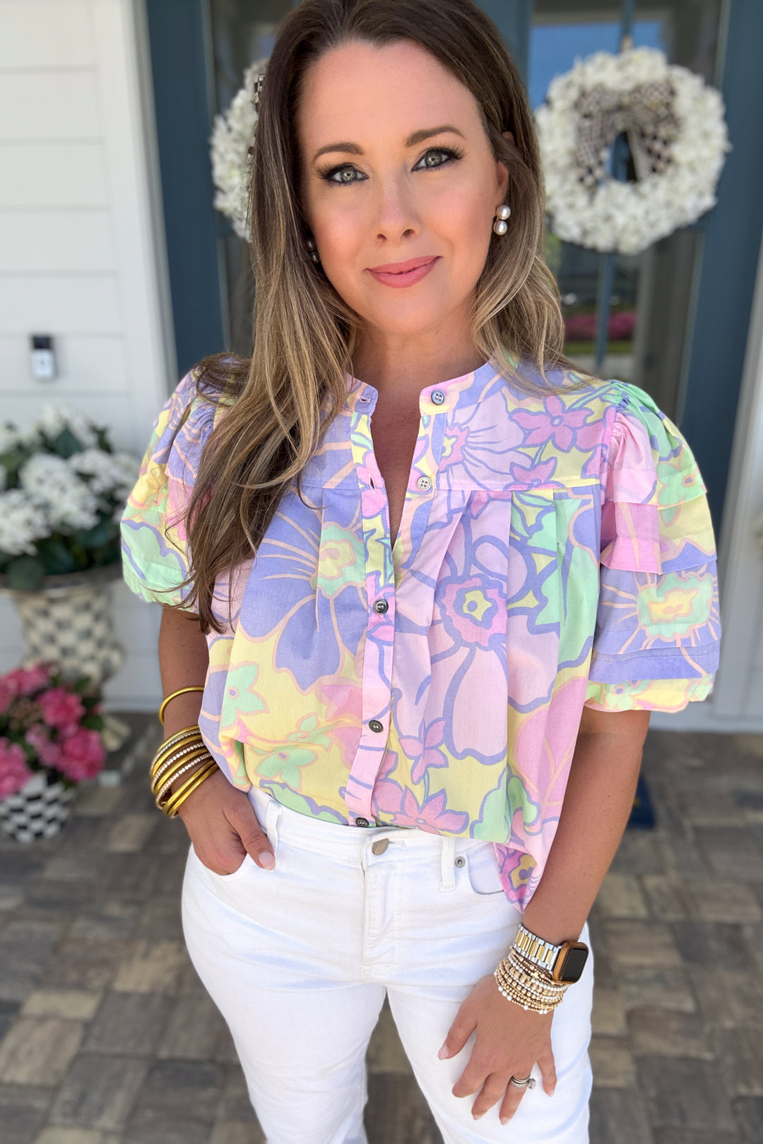 Karlie: Pretty In Pastel Blouse