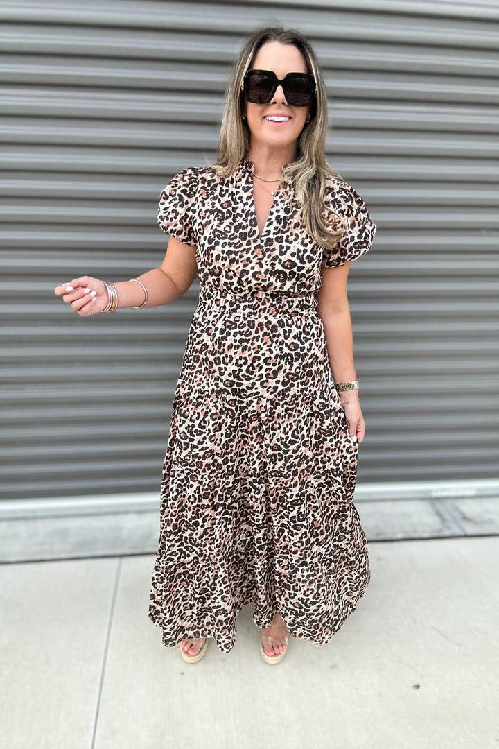 Tomorrow Is Calling Leopard Midi Dress