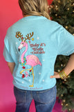 Simply Southern: Baby It's Warm Tee Flamingo