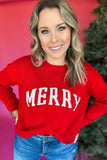 Z Supply: Merry Sweater-  Haute Red