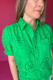 Green Goddess Lace Blouse