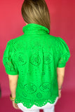 Green Goddess Lace Blouse