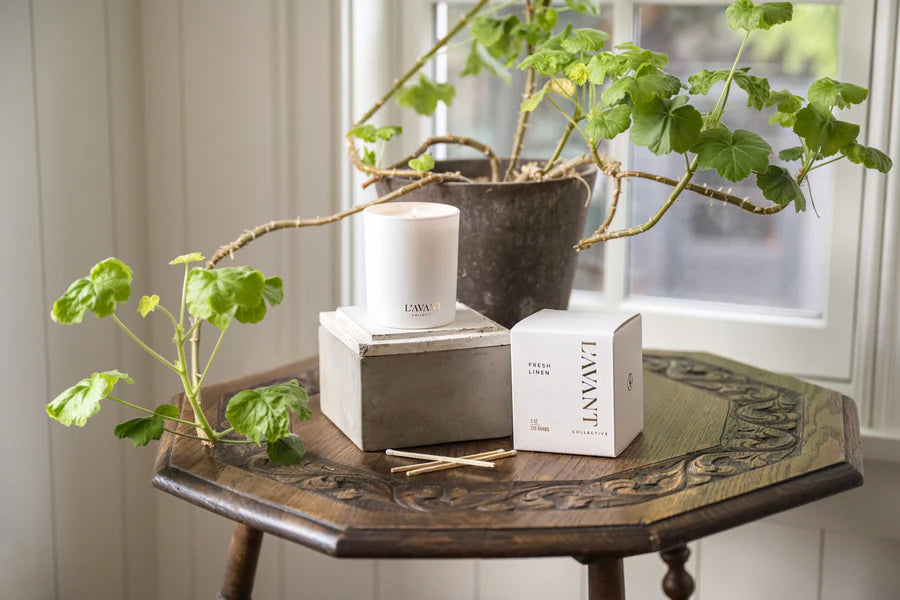 L'AVANT Collective: Candle Fresh Linen 8oz