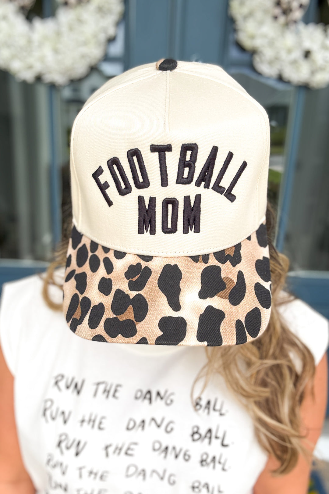 Football Mom Leopard Hat
