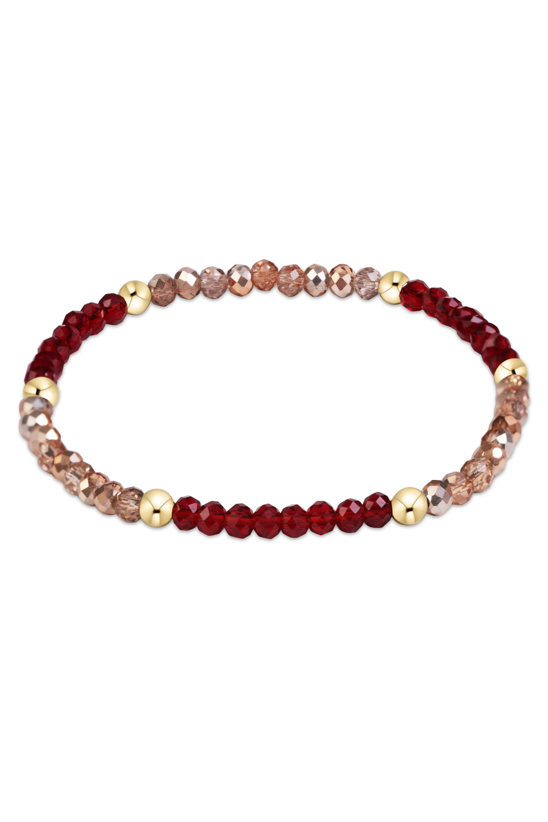 enewton: Gameday Flirty Presence Bracelet - Gold Luster/Maroon