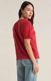 Z Supply: Jolly Boyfriend Tee - Haute Red