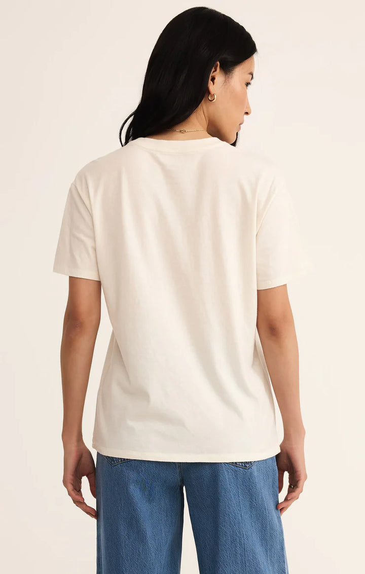 Z Supply: Flag Boyfriend Tee - Sea Salt