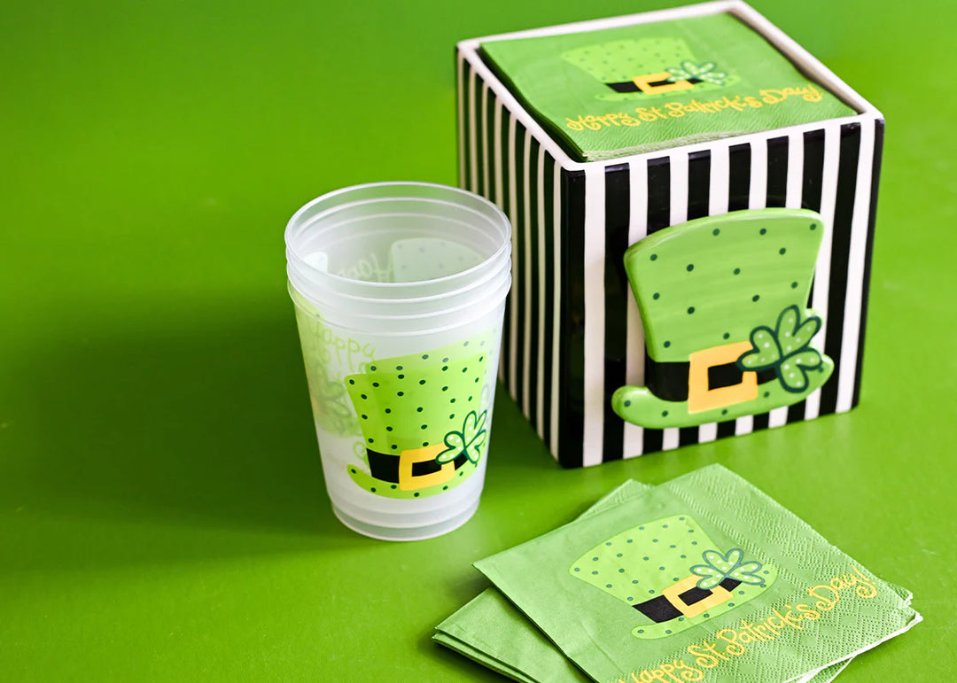 Happy Everything: Leprechaun Hat Cocktail Napkins Set of 20 - B Social Boutique