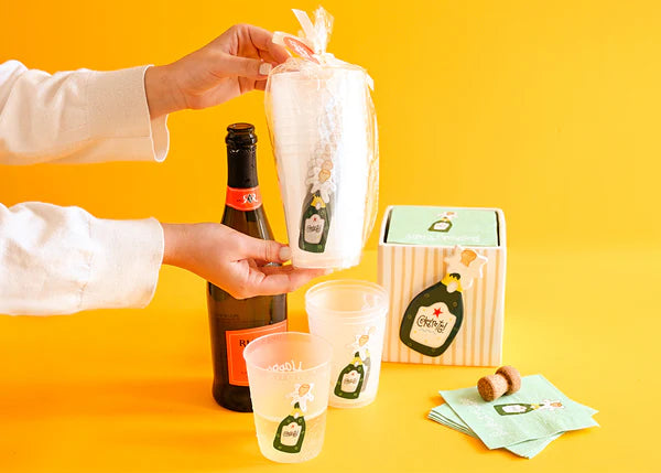 Happy Everything: Champagne Frosted Cups Set of 10