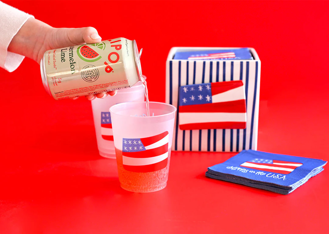 Happy Everything: Flag Frosted Cups Set of 10