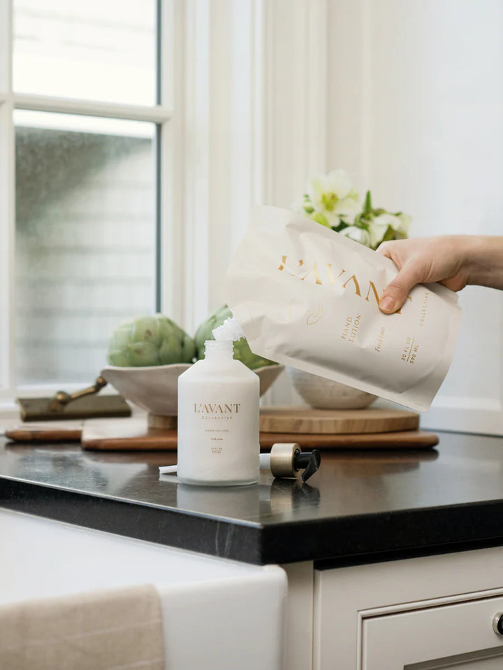 L'AVANT Collective: Hand Lotion Fresh Linen 10oz
