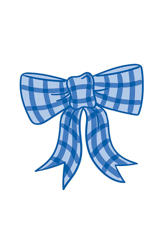 Happy Everything: Blue Gingham Bow Attachment